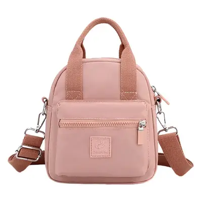 Water-repellent Crossbody Bag for Women Beige Nylon