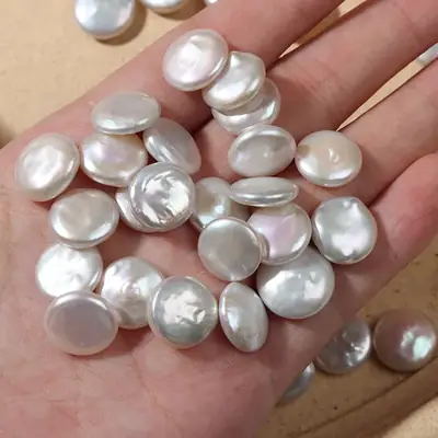 12-13mm Natural Freshwater Pearl Baroque Buttons