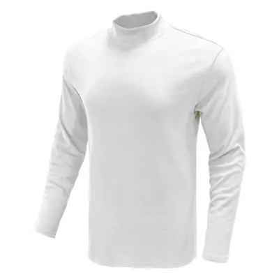 Men's White High Collar Fleece Loner Shirt