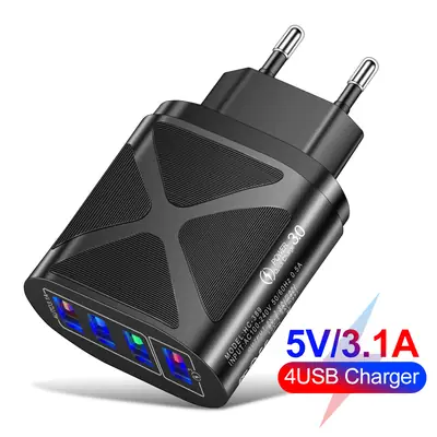 15W 4USB Multi-Port Charging Head with Safety Protection