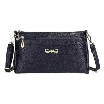 Red Quilted Bow Shoulder Bag for Women