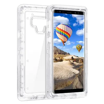 Samsung Note 9 Protective Case Purple Drop Proof All-in-One