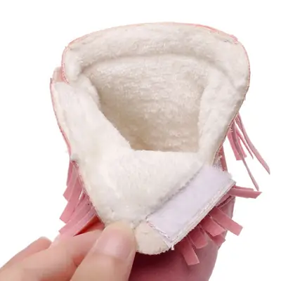 New Tassel Warm and Fashionable Children's Cotton Boots and Shoes, Baby Toddler Shoes, Cute and Playful, Non-Slip and Wear-Resistant