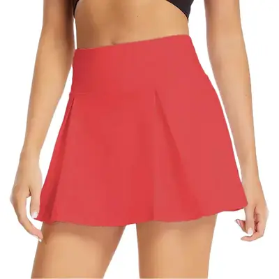 White High Waist Pleated Shorts for Women