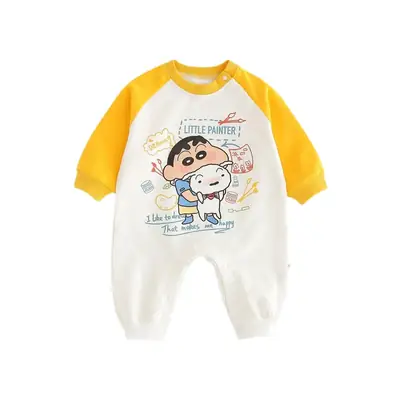 Baby Rompers Set Yellow White Pink Cotton Climbing