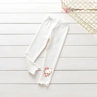 Pink Hello Kitty Cotton Leggings for Girls