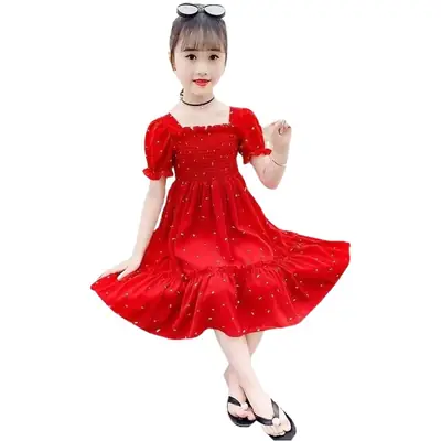 Girls Princess Dress Green Floral 2024 Medium to XL