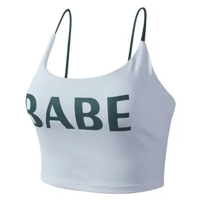 Women's Black Letter Camisole Running Yoga Bra