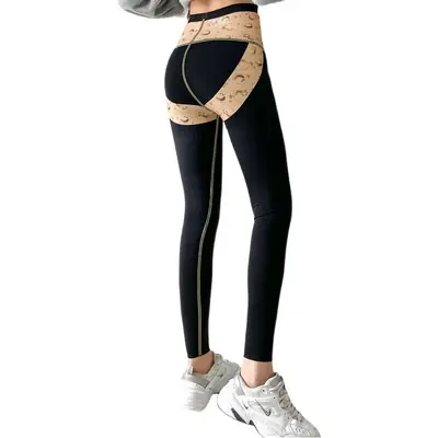 Women Sharkskin Ginseng Leggings Thin High Waist Butt Lifting Yoga Pants