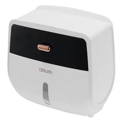 Double-Layer Wall-Mounted Tissue Box with Watch Holder