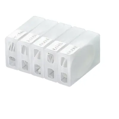 2218 Earphone Data Cable Storage Box White