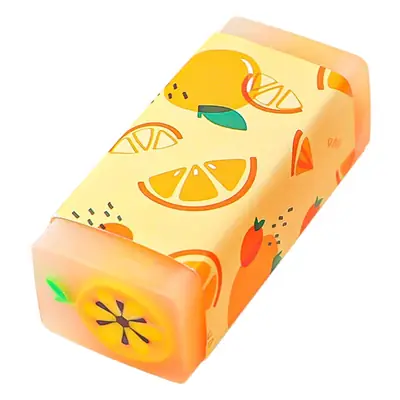 Fruit-themed Cartoon Erasers for Kids Stationery