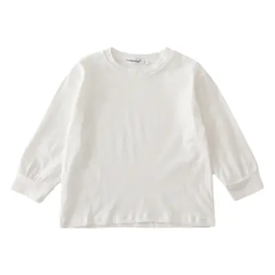 Children's White Long Sleeve T-Shirt Base Shirt Family of Three Baby Spring Autumn Fashion
