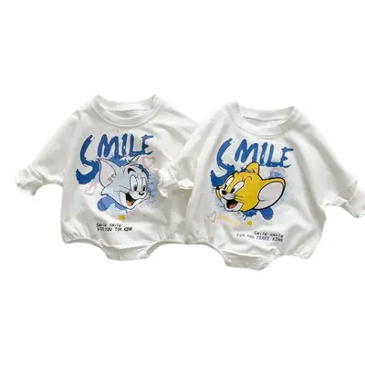 Baby Girl Cotton T-Shirt Set with Smile Graphic