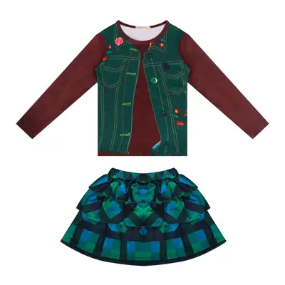 Children's Green Stage Suit Halloween Party Dress