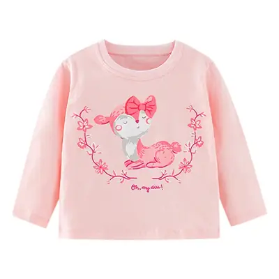 Pink Bow Long Sleeve T-Shirt for Boys Spring Autumn Casual