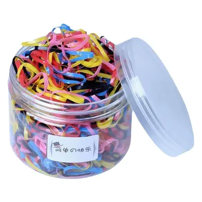 Disposable Black Rubber Hair Bands for Adult Use