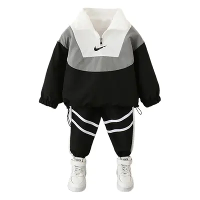 Kids Korean Style Suit Black White 2024