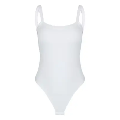 Light Blue Slim Fit Inner Suspender Jumpsuit for Women