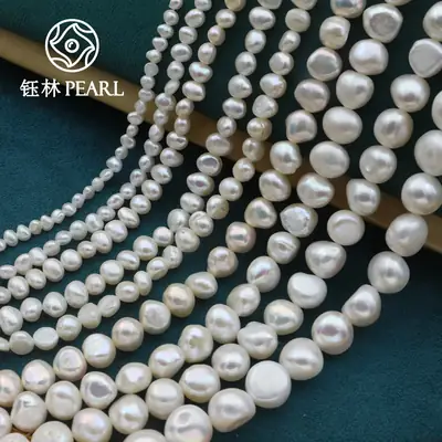 Natural Pearl Necklace with 3-14mm Thick Beads