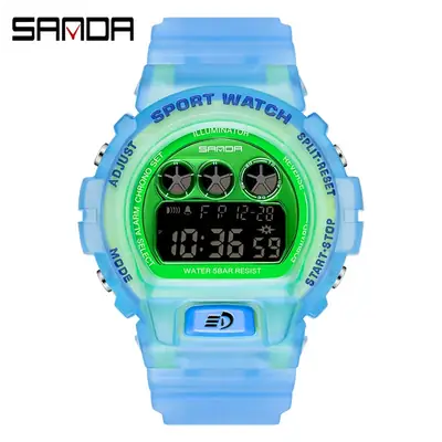Sanda Multifunctional Digital Watch for Men Women