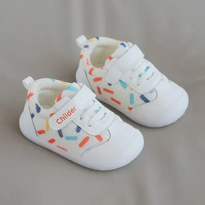 Wholesale 2026 Spring and Autumn New Season Baby Toddler Shoes for Boys and Girls, 0-1 to 2 Years Old, Soft Sole, Mesh Surface, Breathable