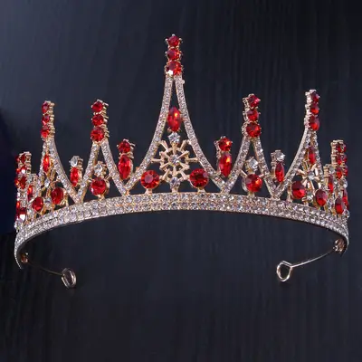 Black Alloy Princess Crown Wedding Headdress