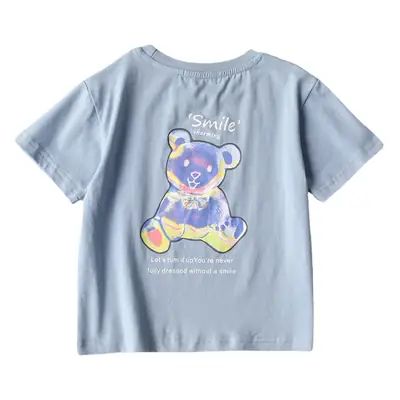 Baby T-Shirt Light Blue Summer Design