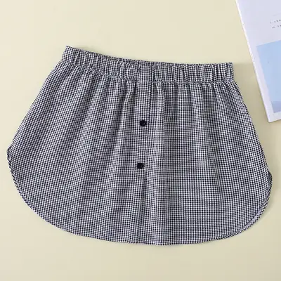 Autumn Houndstooth Sweater Skirt Set Black White
