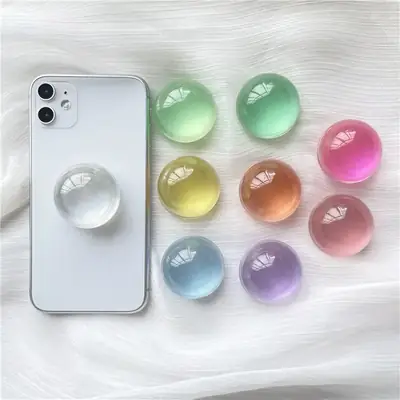 Crystal Ball Air Bag Holders for Mobile Phone & Lazy Telescopic Holder