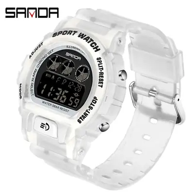 Sanda Casual E-Sports Watch Male Female Waterproof LED Single Display