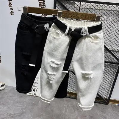 Kids Denim Trousers Black Hole Spring 2024