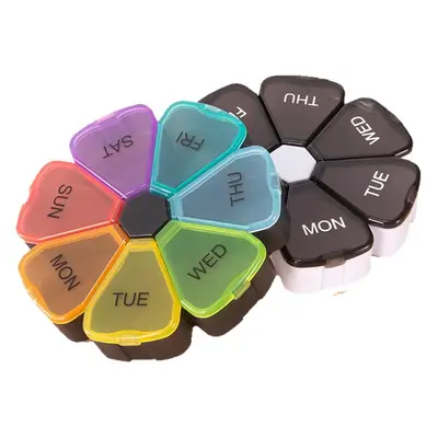 7-Day-A-Week 7-Compartment Travel Medicine Box