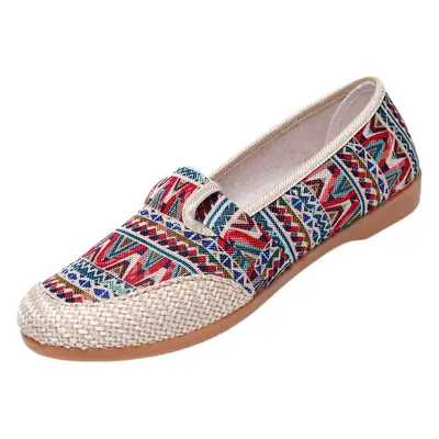 Women's Black Embroidered Slip-On Shoes with Pearl Sole