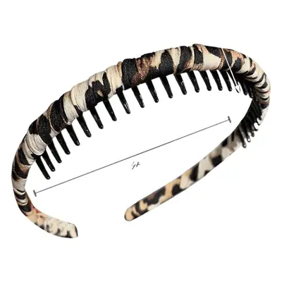 Leopard Print Toothed Headband Women's High Quality