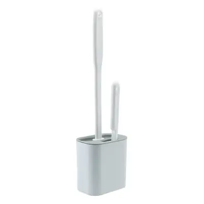 White Silicone Toilet Brush Set for Home Cleaning