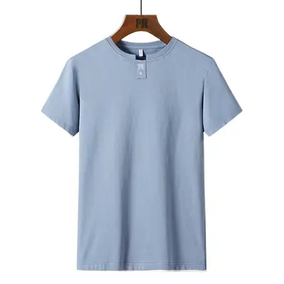 Men's Beige Cotton T-Shirt with Red Trim 2025
