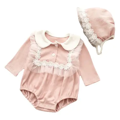 Yellow Cotton Baby Suit with Hat Set for Baby