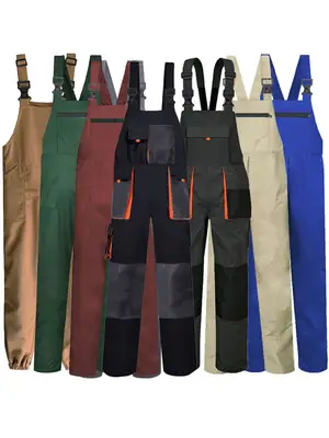 Men's Pure Cotton Four Season Work Pants Dirty Wear Resistant Plus Size