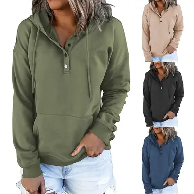 Women Pink Hooded Sweatshirt Large Cotton Pullover