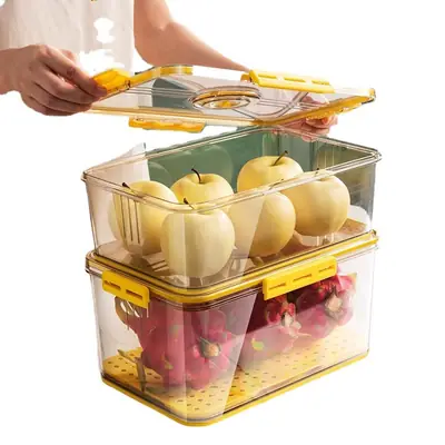 Transparent Stackable Refrigerator Storage Box