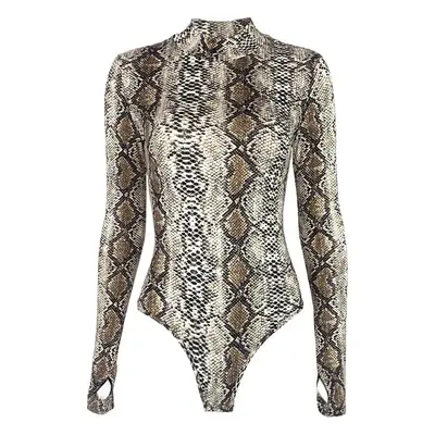 2025 Sexy Snake Printed Long Sleeve Top for Women