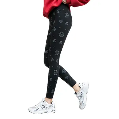 Plus Size Women Printed Leggings Red 1969 Set