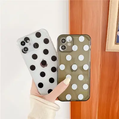 Black Wave Dot Mobile Case for Apple 13 Pro Max