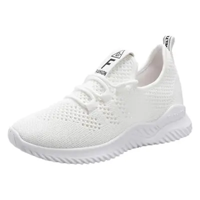 Pink Fly-Knit Women's Casual Running Shoes
