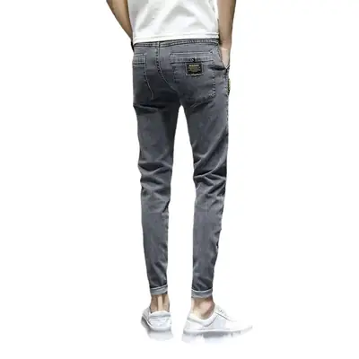 Men Slim-fit Ripped Jeans Spring Autumn Casual Leg Pants