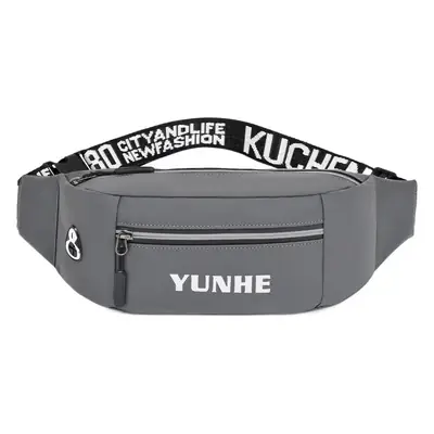 Oxford Cloth Waist Bag with Trendy Letter Band