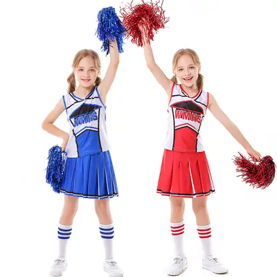 Red Football Baby Cheerleader Costume with Socks