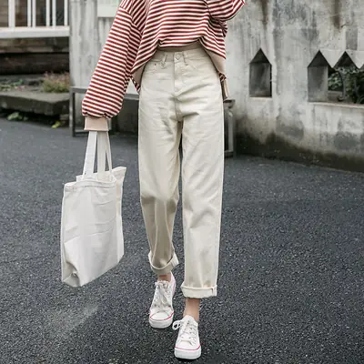 Women Striped Top Wide Leg Pants Casual Outfit 2021