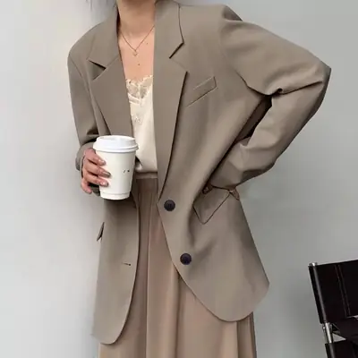 Women's White Blazer with Unique Design 2026